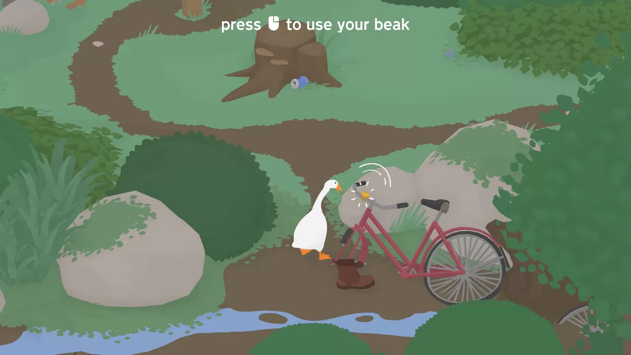 Screenshot of Untitled Goose Game.